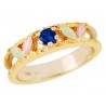 Landstrom's® 10K Black Hills Gold Ladies Band Ring with Sapphire