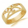 Landstrom's® 10K Black Hills Gold Ladies Band Ring with Diamond