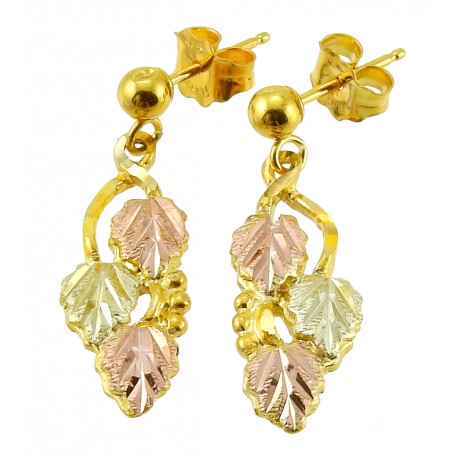Landstrom's® 10K Black Hills Gold Dangle Leaves Earrings