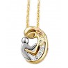 Mt Rushmore 10K Black Hills Gold Mother and Child Pendant w Diamond