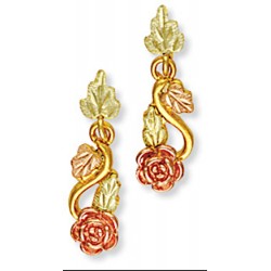 Landstrom's® 10K Black Hills Gold Post Rose Earrings