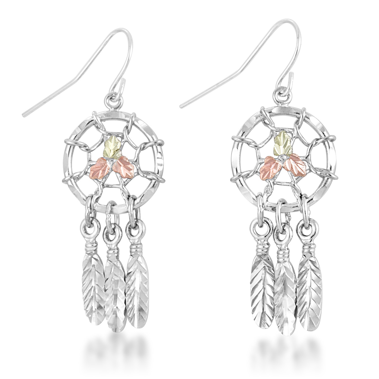 Large Black Hills Gold On Sterling Silver Dream Catcher Earrings Large Black Hills Gold On Sterling Silver Dream Catcher Earrings Blackhillsgold Direct Klugex