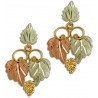 Landstrom's® 10K Black Hills Gold Dangle Leaves Earrings with Grape