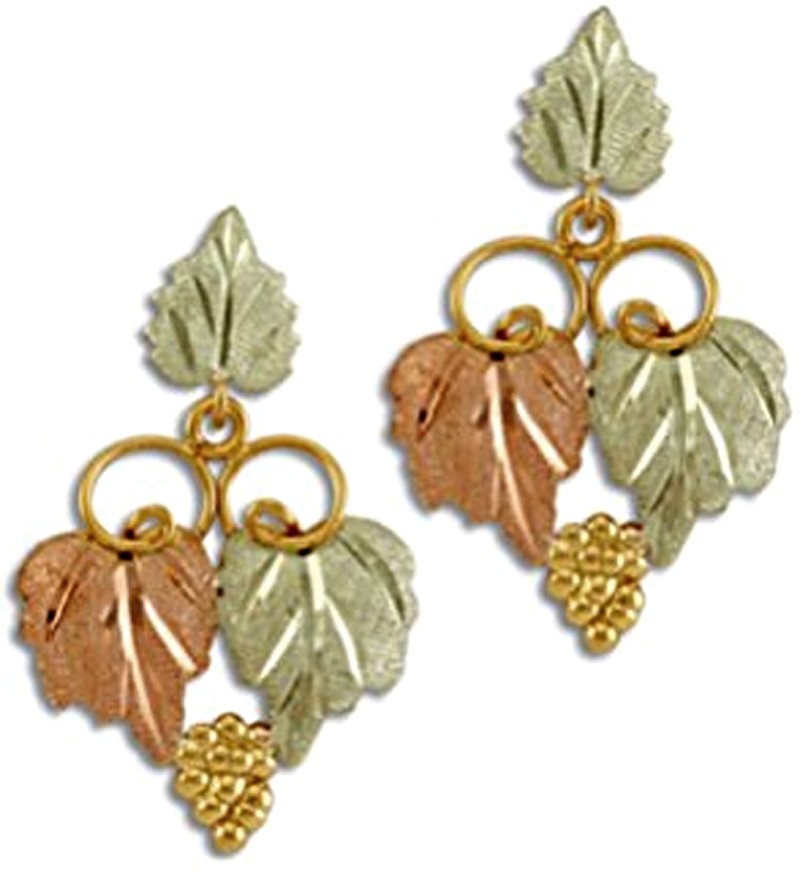 black hills gold dangle earrings
