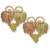 Landstrom's® 10K Black Hills Gold Post Leaves Earrings with Grape