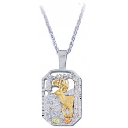 BEAUTIFUL STERLING SILVER BLACK HILLS LADIES DEER NECKLACE