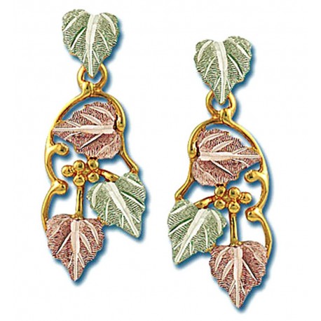 Landstrom's® 10K Black Hills Gold Leaves Dangle Earrings
