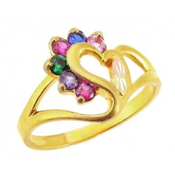Landstrom's® 10K Black Hills Gold Mother's Ring with 2 to 7 Birthstones