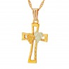 Landstrom's® 10K Black Hills Gold Diamond-Cut Cross Pendant Necklace