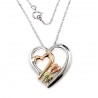 Landstrom's® Black Hills Gold Sterling Silver & 10K Gold Heart Pendant