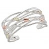 Landstrom's® Black Hills Gold on Sterling Silver Cuff Bracelet