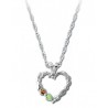 BLACK HILLS GOLD LADIES STERLING SILVER HEART PENDANT NECKLACE 