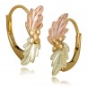 Landstrom's® Small Black Hills Gold Leverback Earrings