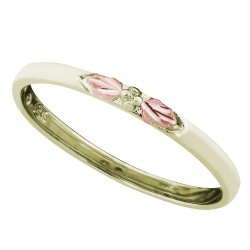 Landstrom's® Black Hills Gold Stackable Green Gold Ring