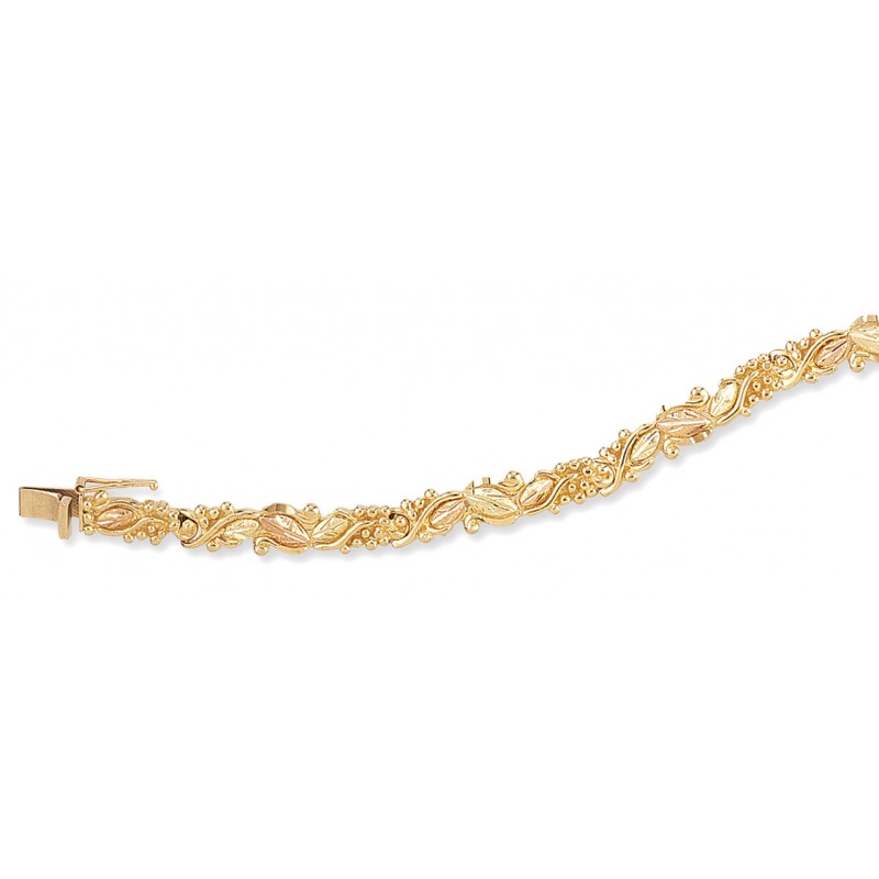 Landstrom s Black Hills Gold Bracelet With Leaves And Grapes Landstrom s Black Hills Gold Bracelet With Leaves And Grapes