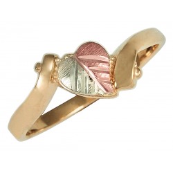 10K Black Hills Gold Ladies Heart Ring