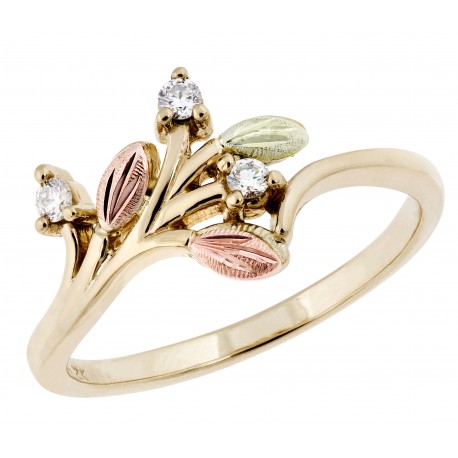 Landstrom's® Stunning Black Hills Gold Tri-color 2BeLoved Diamond Ring