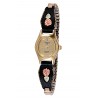 Black Hills Gold on Black Powder Ladies Watch with 12K Gold Leaves