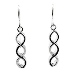 Black Hills Sterling Silver Infinity Earrings