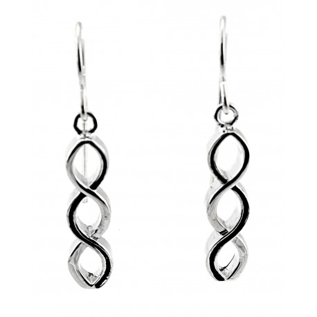 Black Hills Sterling Silver Infinity Earrings