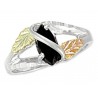 Landstrom's® Black Hills Gold on Sterling Silver Onyx Ring