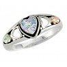 Sterling Silver Lab Opal Ring Black Hills Ring