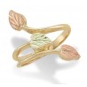 Landstrom's® 10K Black Hills Gold Ladies Ring with Three Leaves