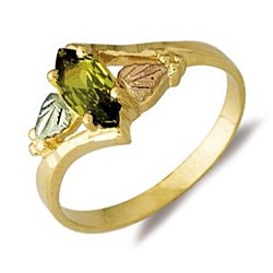 Landstrom's® 10K Black Hills Gold Ladies Ring with Soude Peridot