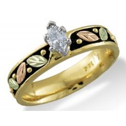 Landstrom's® 14K Black Hills Gold Ladies Engagement Ring with Diamond
