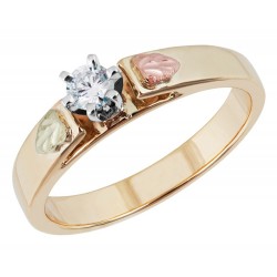 Landstrom's® 10K Black Hills Gold Engagement Ring w .15Ct Diamond