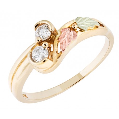 Landstrom's® 10K Black Hills Gold Ring w 1/5TW Diamond
