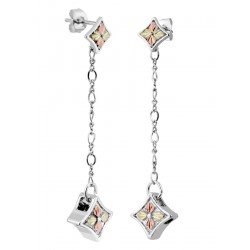 Landstrom's® Sterling Silver Dangle Earrings with Four Leaves