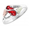 Landstrom's® Sterling Silver Ladies Ring with Ruby