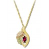 Small Landstrom's® 10K Gold Pendant with Ruby