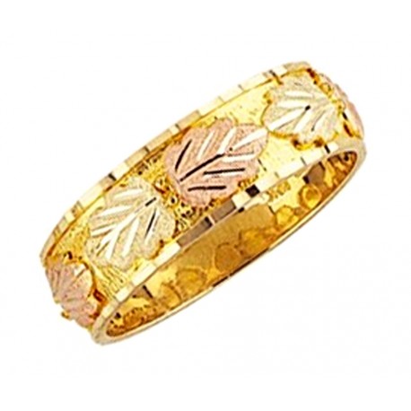 Mt. Rushmore 10K Yellow Gold Band Ring For Men's