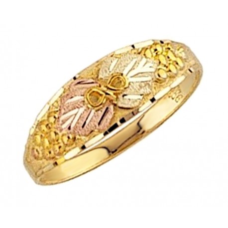 Mt. Rushmore 10K Yellow Gold Ladies Ring with Grapes