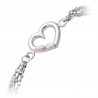 Landstrom's® Black Hills Gold on Sterling Silver Four Strands Bracelet w Heart