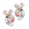 Landstrom's® Rose Gold on Sterling Silver Earrings w CZ