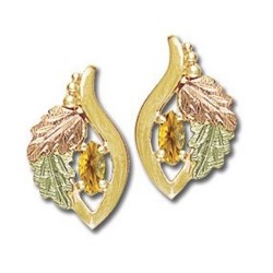 Landstrom's® 10K Black Hills Gold Earrings with Citrine