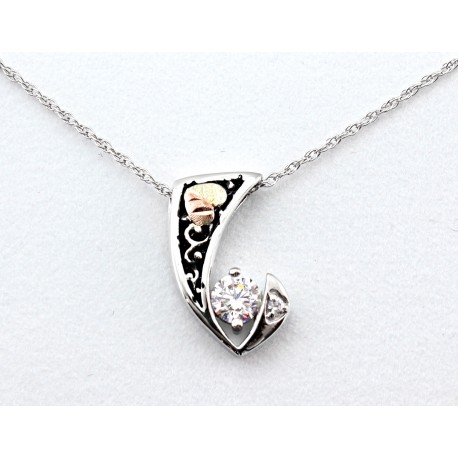 Landstrom's® Sterling Silver Pendant with CZ