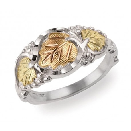 Black Hills Gold Sterling Silver Ladies Ring by Mt. Rushmore