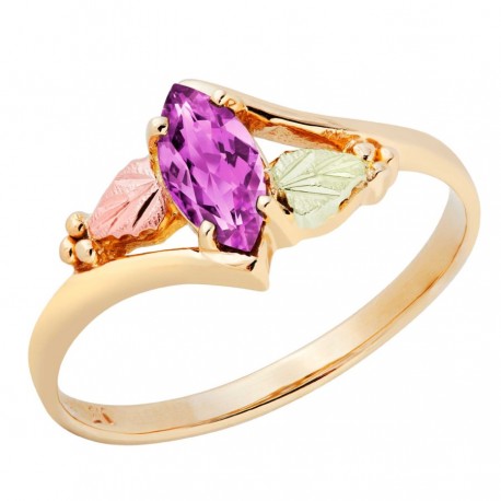 10K Black Hills Gold Ladies Ring with Alexandrite by Landstrom's®