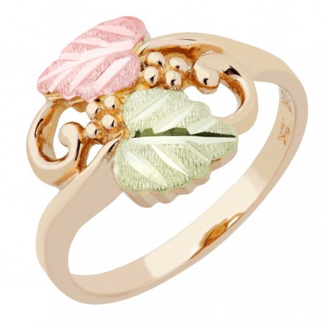 Ladies BHG Ring with Leaf and Grapes