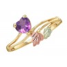 Mt. Rushmore 10K Gold Ladies Ring with Amethyst