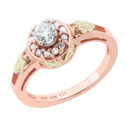 Landstrom's® 10K Black Hills Rose Gold Wedding Ring with Diamond