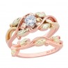 Landstrom's® 10K Black Hills Rose Gold Wedding Ring Set with Diamond