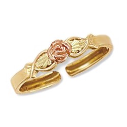 Landstrom's® 10K Black Hills Gold Adjustable Rose Toe Ring