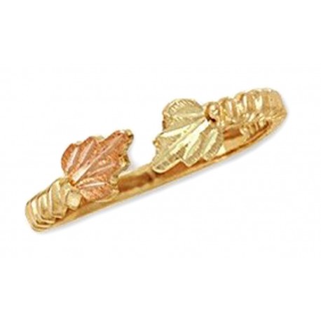 Landstrom's® 10K Black Hills Gold Adjustable Leaf Toe Ring