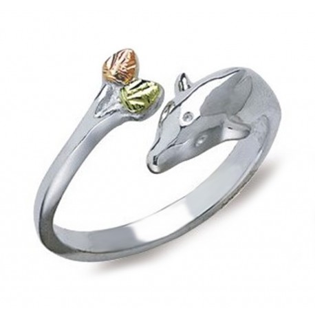 Landstrom's® Sterling Silver Adjustable Dolphin Toe Ring