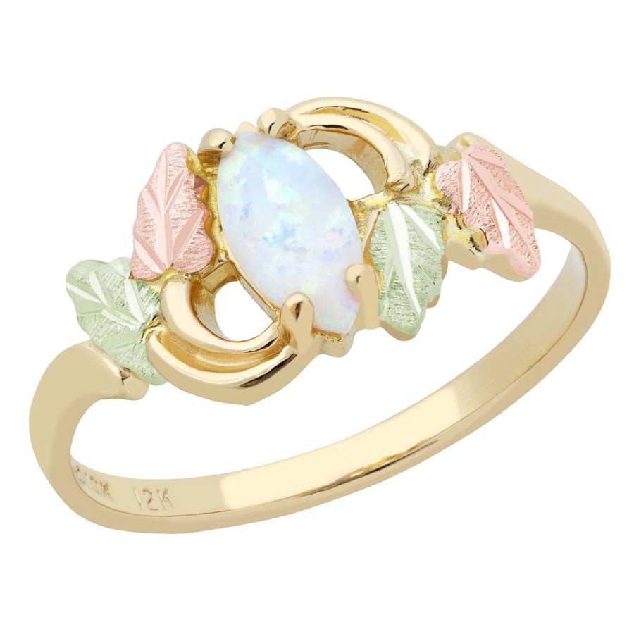 Landstrom's® Tri color Black Hills Gold Opal Ring Size 4 to 10 